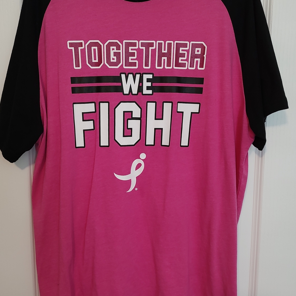 Pink and Black Raglan Graphic Tee Short Sleeve